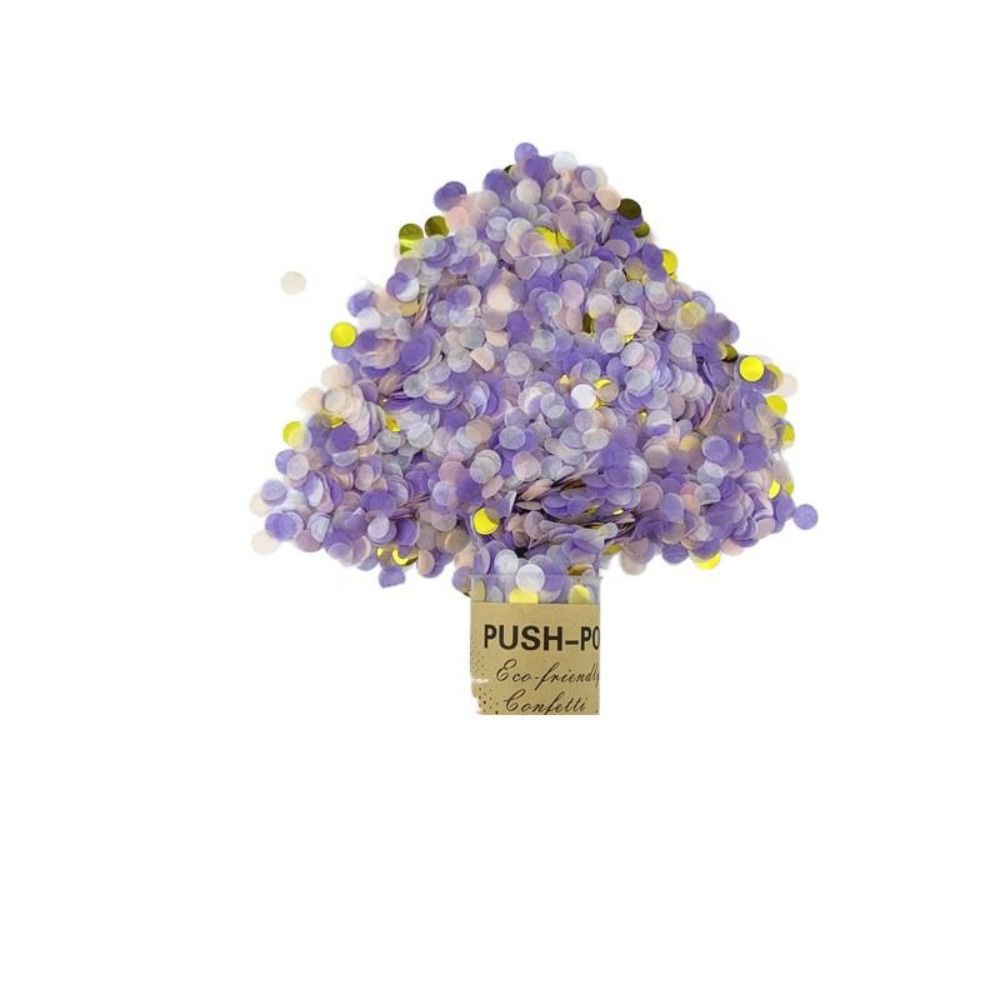 Confetti Cannon Tube - Bunte 1-teilige Konfetti-Deko für Brautparty, Jubiläum,