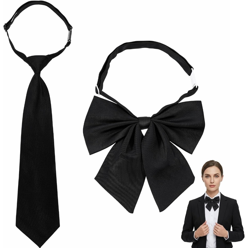 Event & Party Supply Photos - Schwarze Fliege für Damen, große vorgebundene