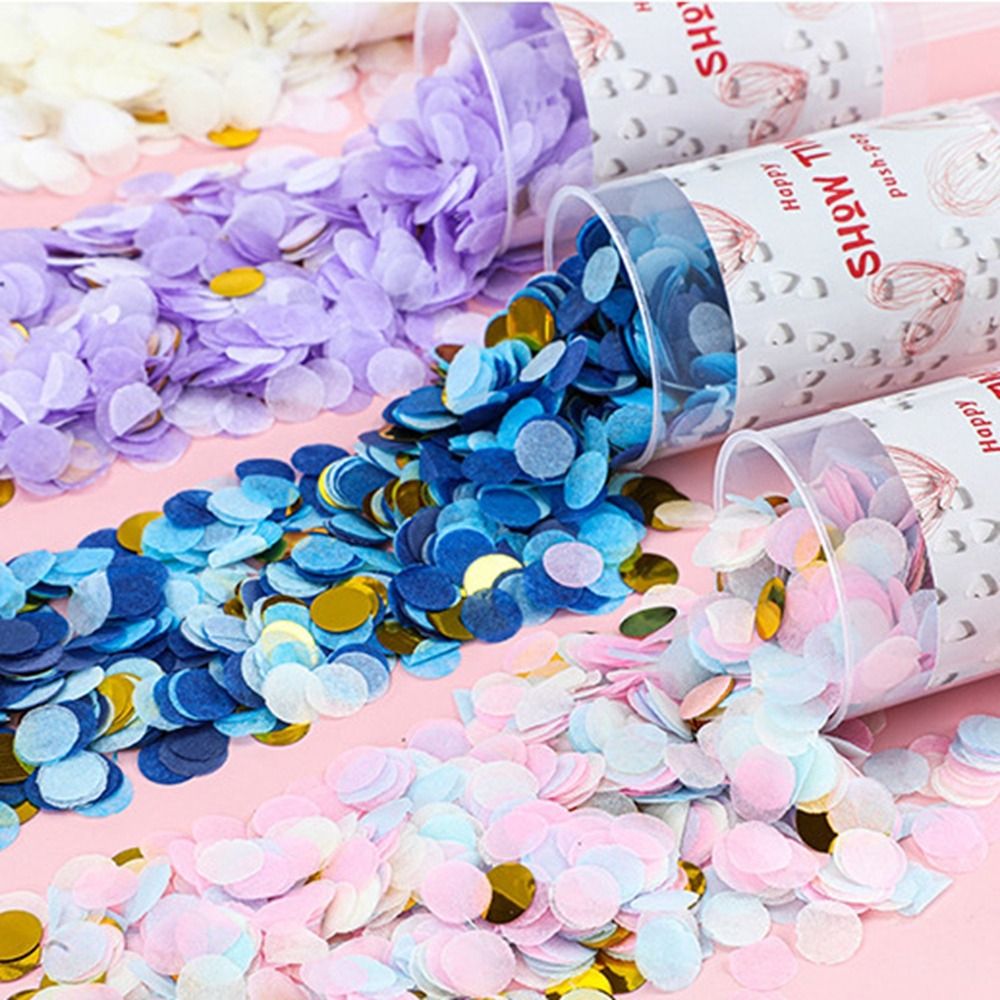 Confetti Cannon Tube - Zylinder-Konfettikanone für Brautparty, Geburtstag, Hochzeit, Bunte