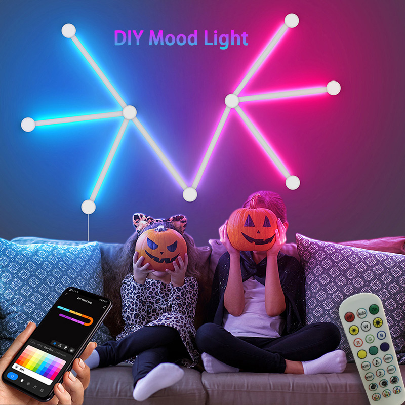 Neon Sign Party - Intelligente RGB-Wandleuchte, Bluetooth-APP-Verbindung, LED-Lichtleiste für Musikpartys,