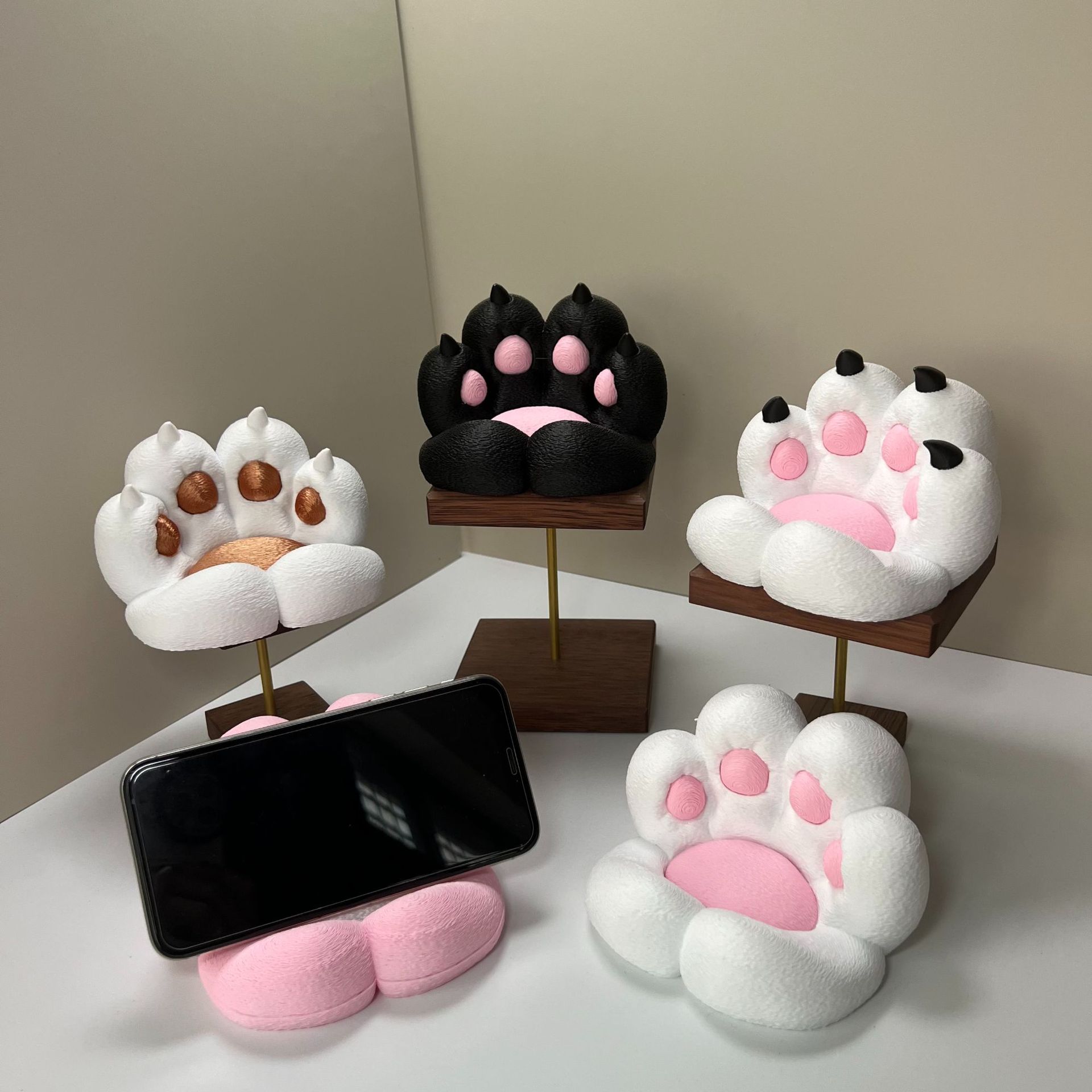 Event Support - Niedliche Schreibtischdekoration in Form einer Katzenpfote,