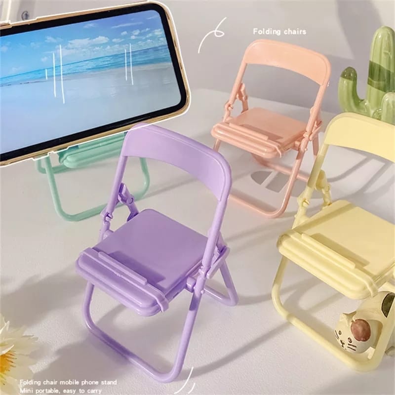 Event Support - Niedlicher Stuhl-Handyhalter, kreativer Desktop-Organizer, multifunktionaler Handyständer
