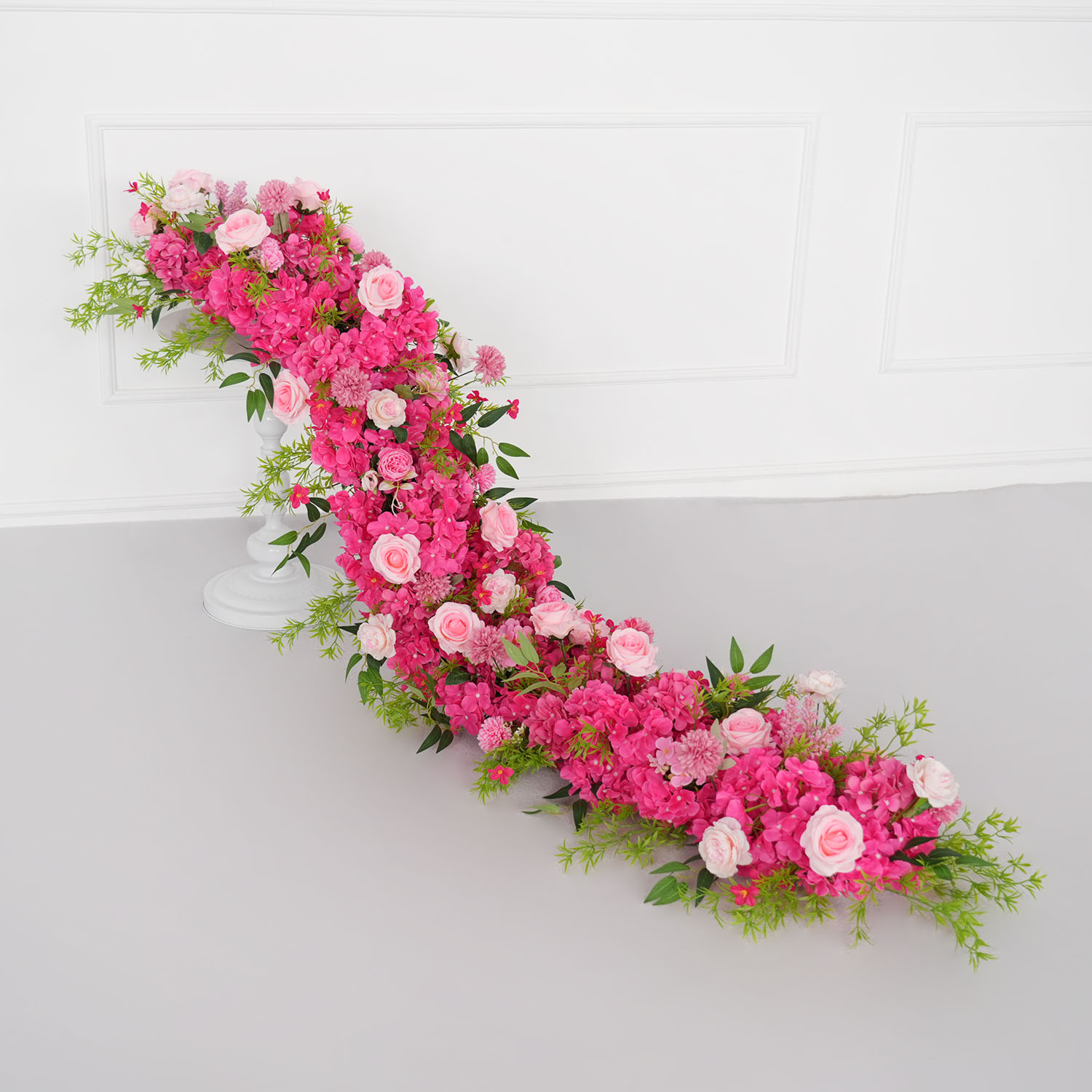 Flower Wall Panel - Uflower 1m/2m Rosa Rose Hortensie Blume
