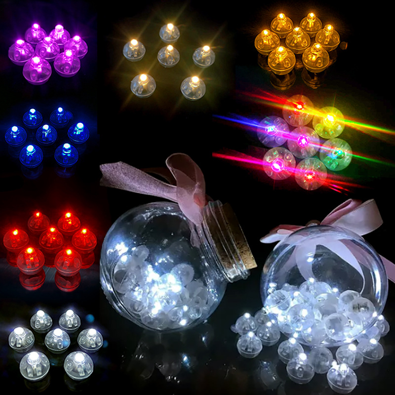Led Balloon Light - 10 Stück Mini-LED-Ballonlichter, bunt, blinkend, leuchtend,