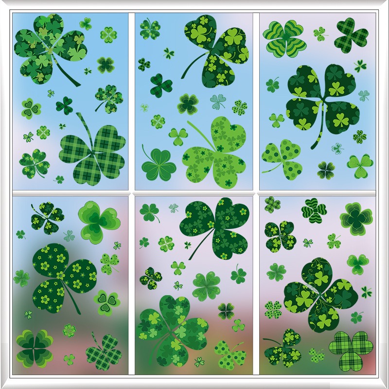 Party Event Supply Store - Irish St. Patrick's Day Kleeblatt-Aufkleber Fenster-Sticker