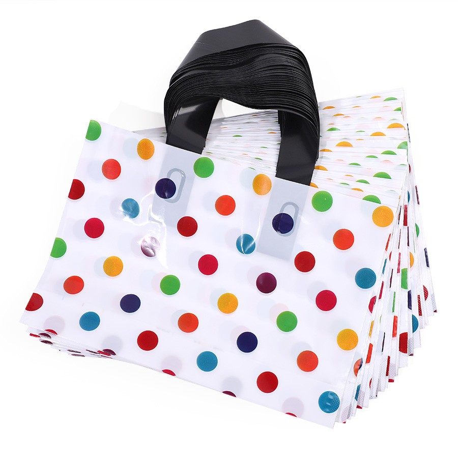 Party Event Supply Store - 18 Stück gepunktete Tragetaschen, dicke große