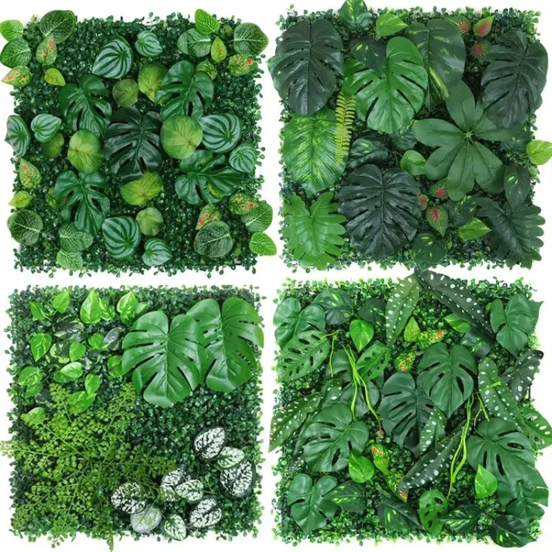 Flower Wall Panel - 50x50cm 3d Künstliche Pflanze Panel Kunststoff