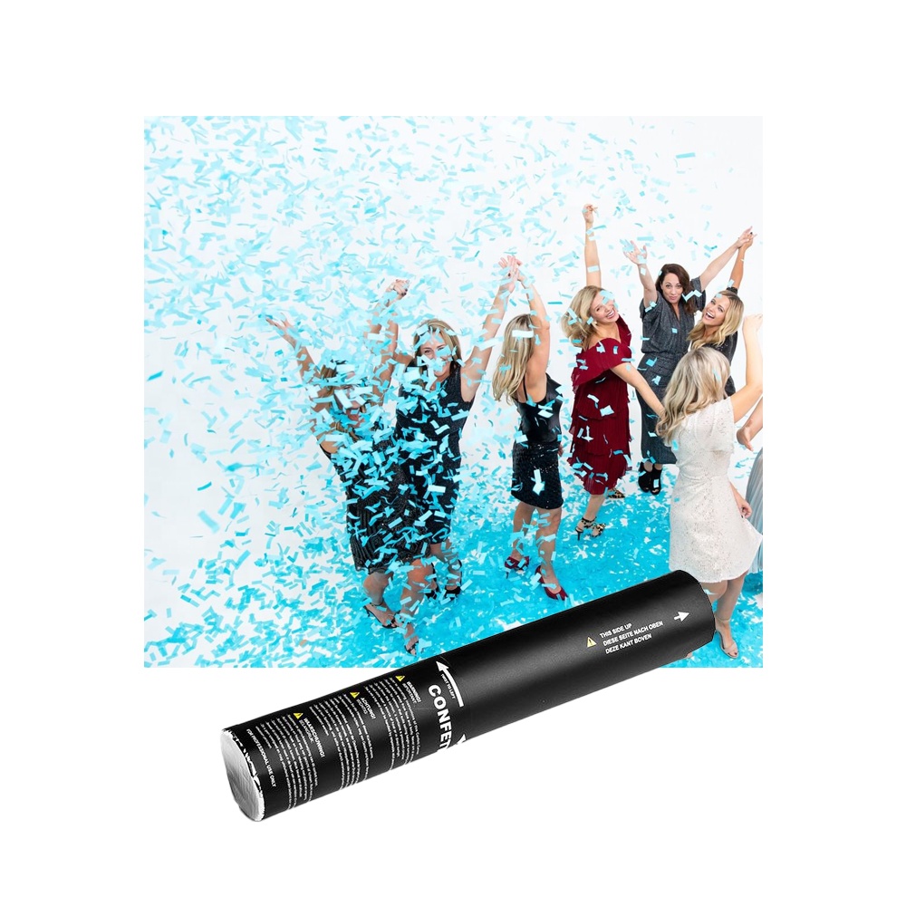 Confetti Cannon Tube - 4er-Set Sex-Reveal-Konfettikanonen Blau Rosa Junge Mädchen