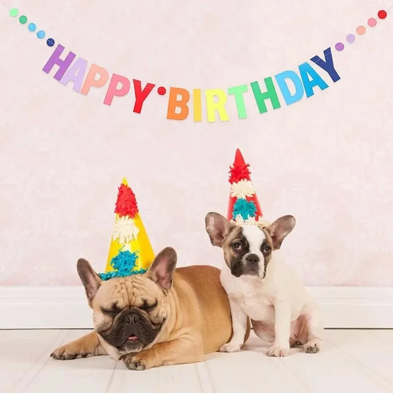Party Banner Gold - Banner „Happy Birthday“ für Erwachsene, Kinder,