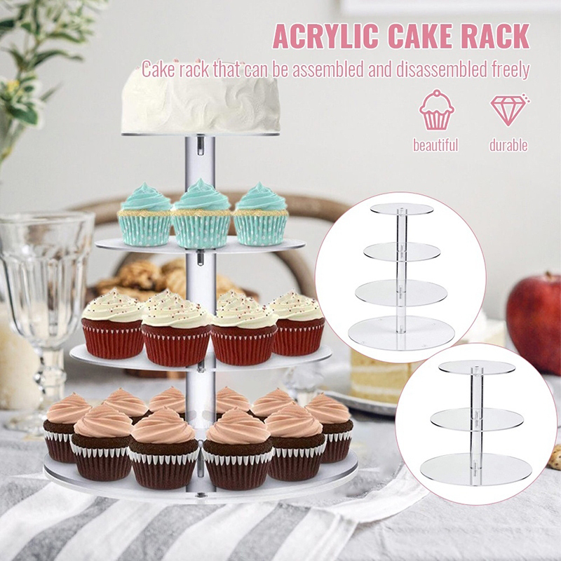 1 Stück 3/4/5 Etagen Acryl Run – Cupcake Stand Tier Bewertung und Preis