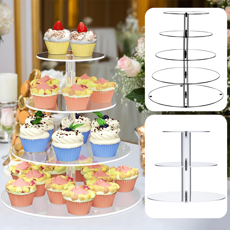 1 Stück 3/4/5 Etagen Acryl Run – Cupcake Stand Tier Bewertung und Preis