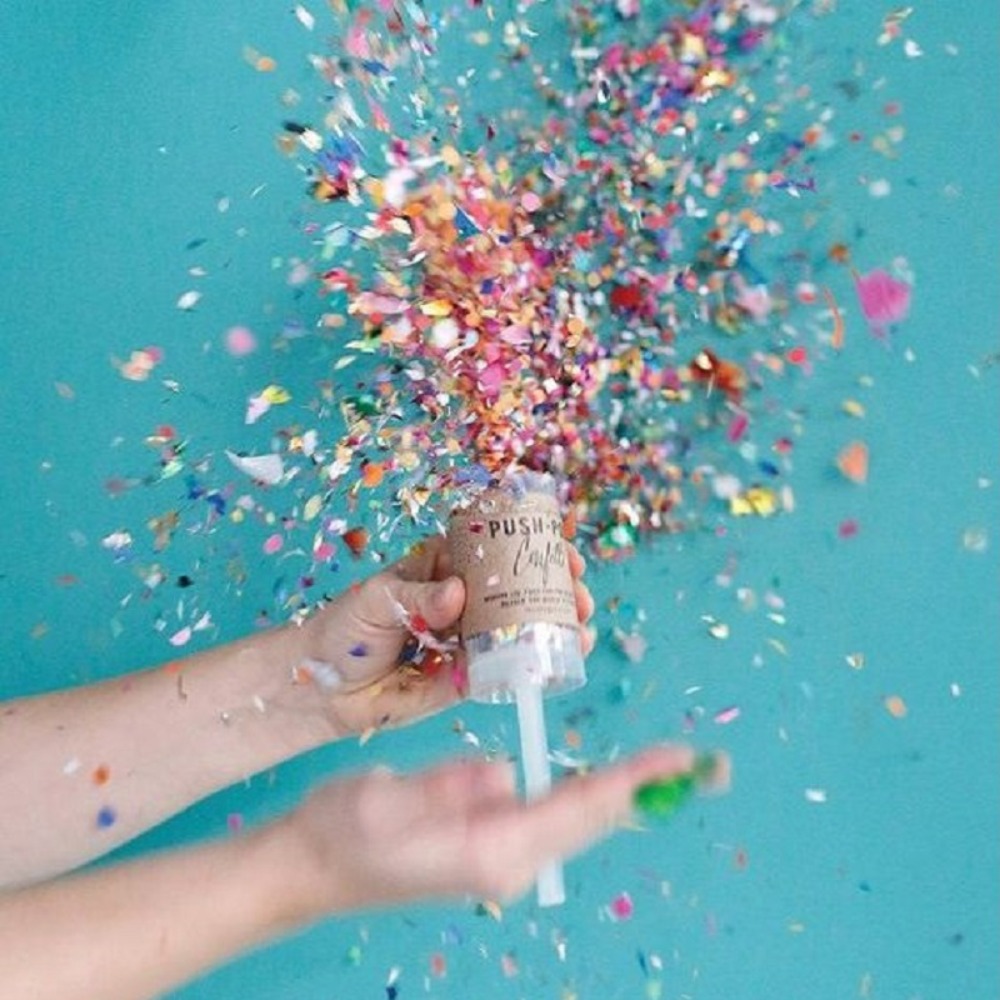 Bunte 1-teilige Konfetti-Deko  – Confetti Cannon Tube Bewertung und Preis