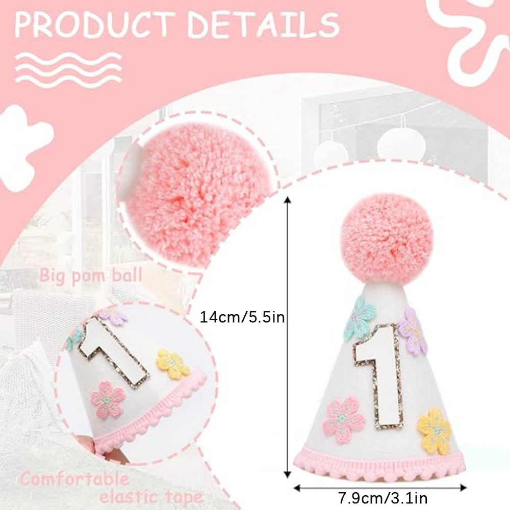Bunter Blumen-Kegel-Geburtstag – Party Hat Cone Bewertung und Preis