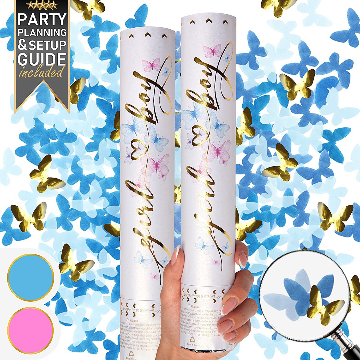 Konfettikanonen für Gender-Rev – Confetti Cannon Tube Bewertung und Preis