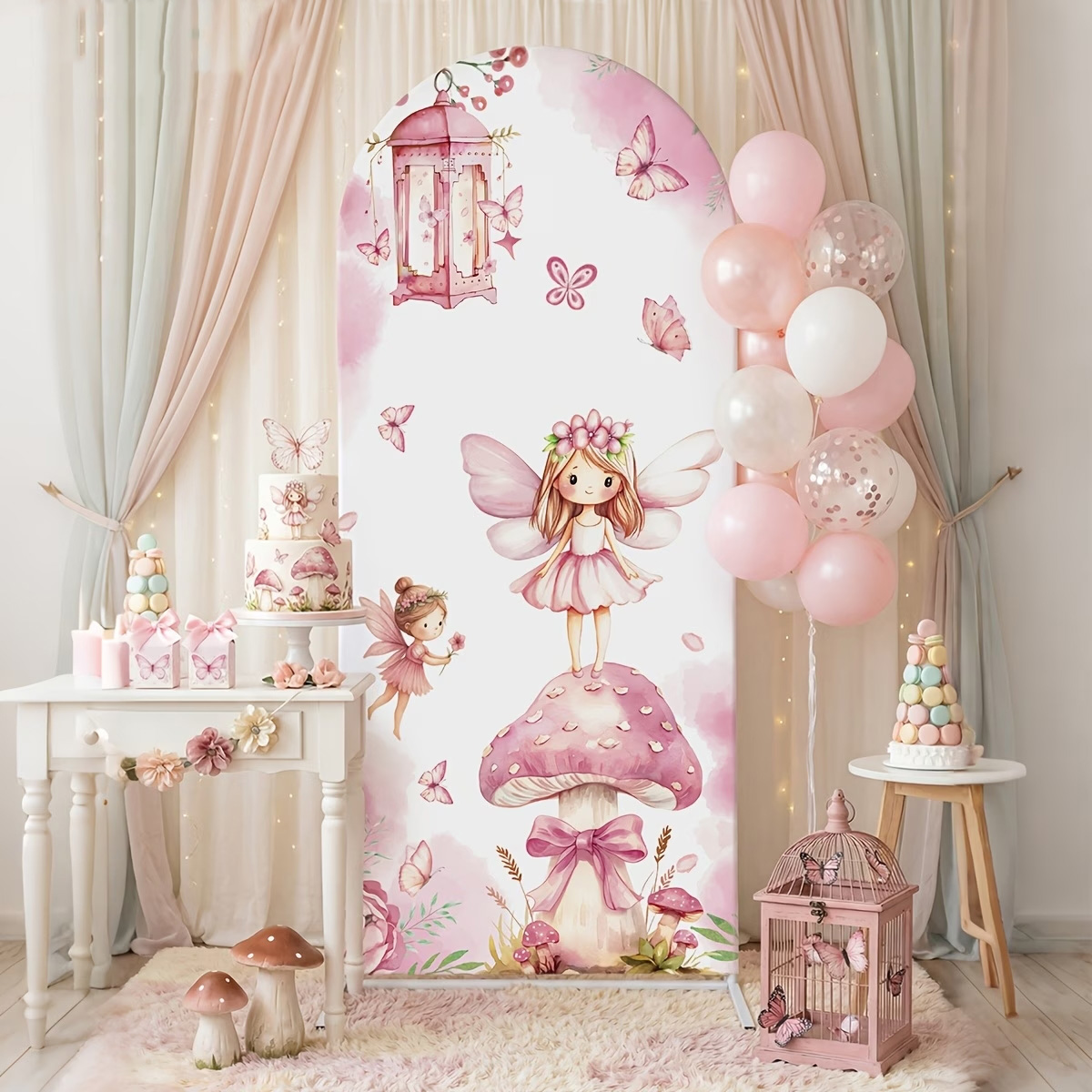 Feenhafte und pilzförmige Hint – Dessert Table Backdrop Bewertung und Preis