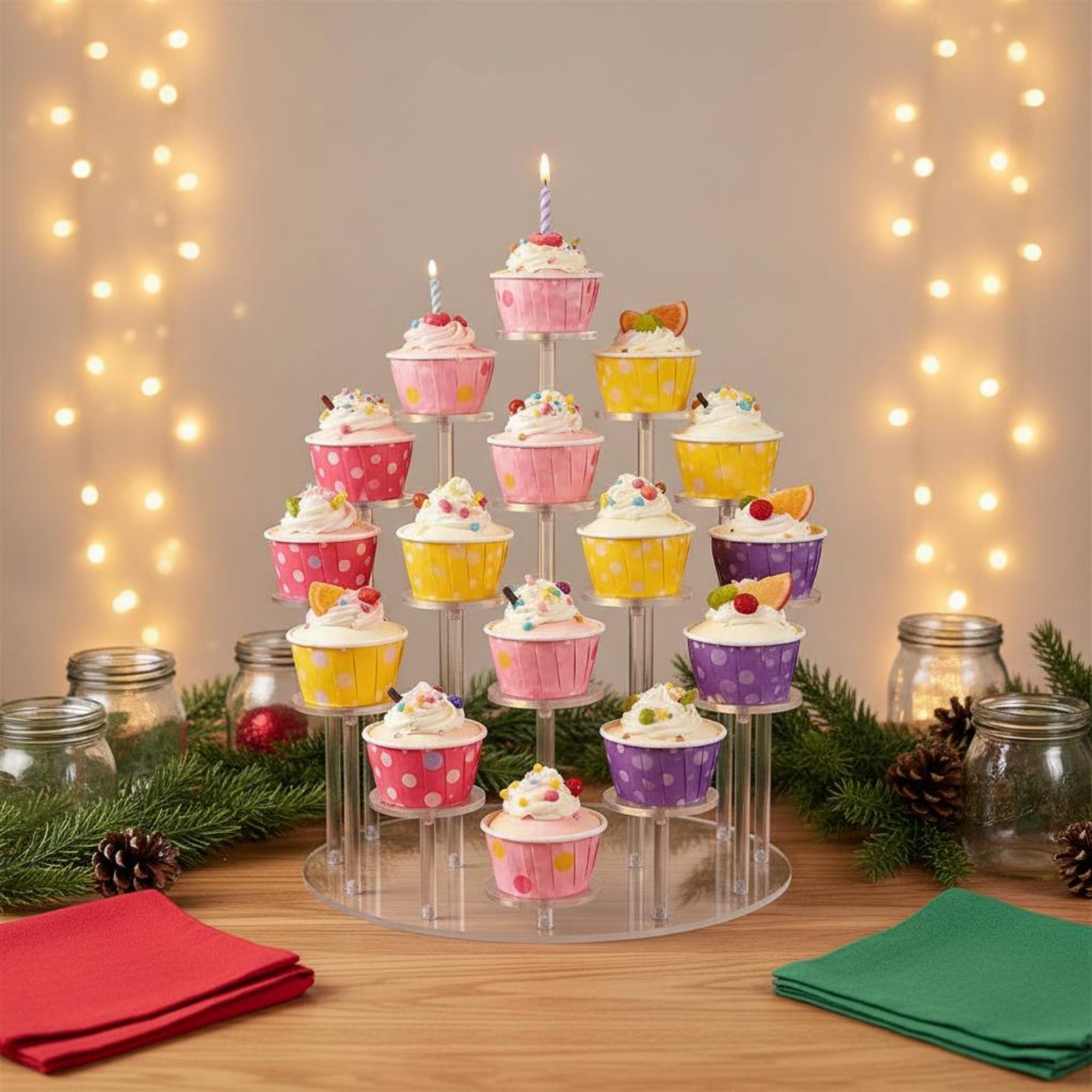 Acryl-Cupcake-Ständer Transpar – Cupcake Stand Tier Bewertung und Preis