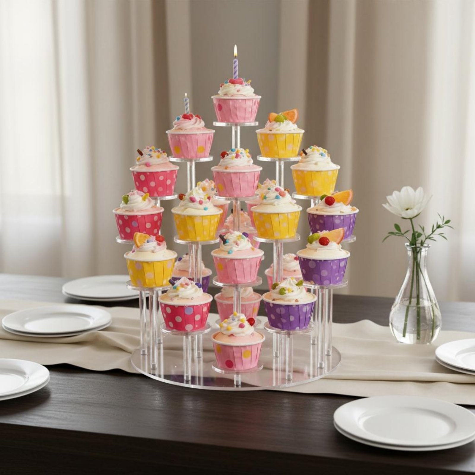 Acryl-Cupcake-Ständer Transpar – Cupcake Stand Tier Bewertung und Preis