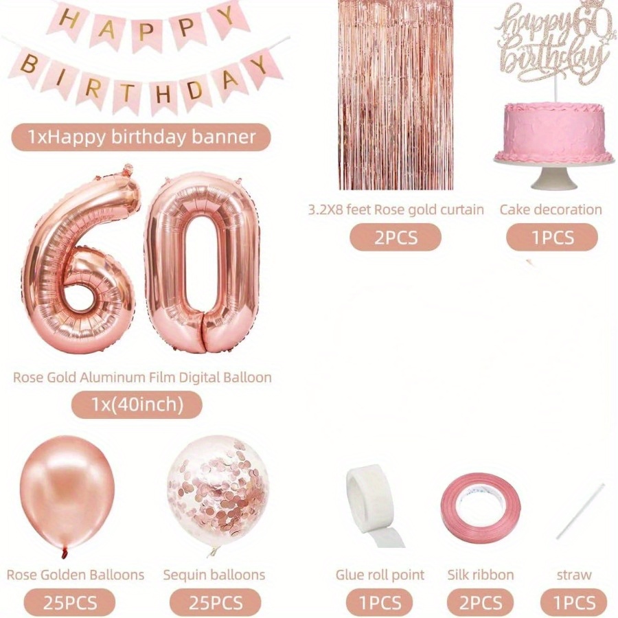 58-teiliges Set 40-Zoll-Zahlen – Party Banner Gold Bewertung und Preis