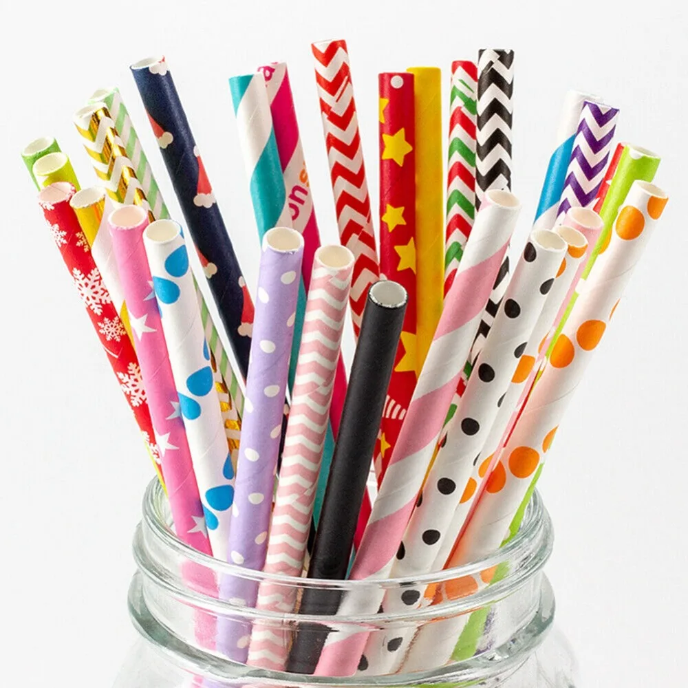 100 Stück in großen Mengen ver – Paper Straw Color Bewertung und Preis