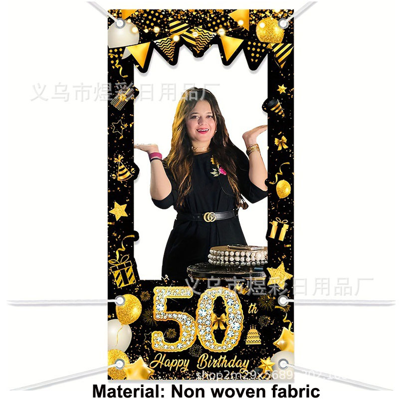 50. Geburtstag Dekoration Schw – Party Banner Gold Bewertung und Preis