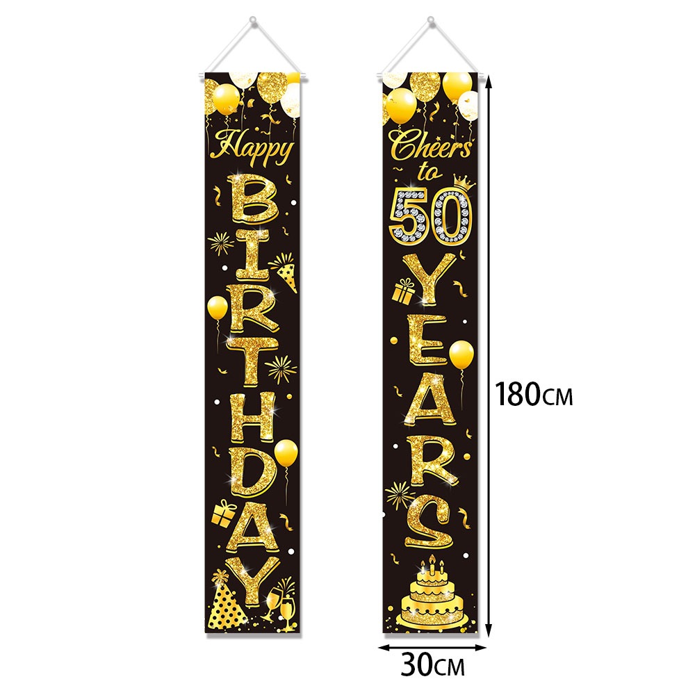 50. Geburtstag Dekoration Schw – Party Banner Gold Bewertung und Preis