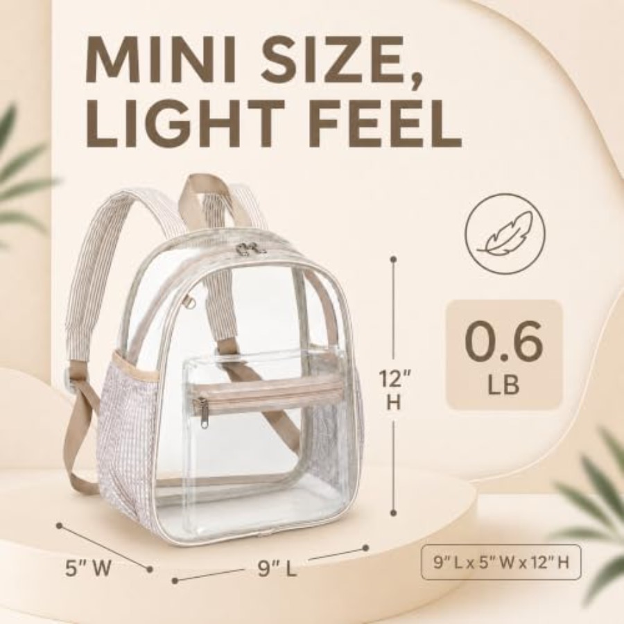 Mini-Klarsicht-Rucksack für St – Event & Party Supply Photos Bewertung und Preis
