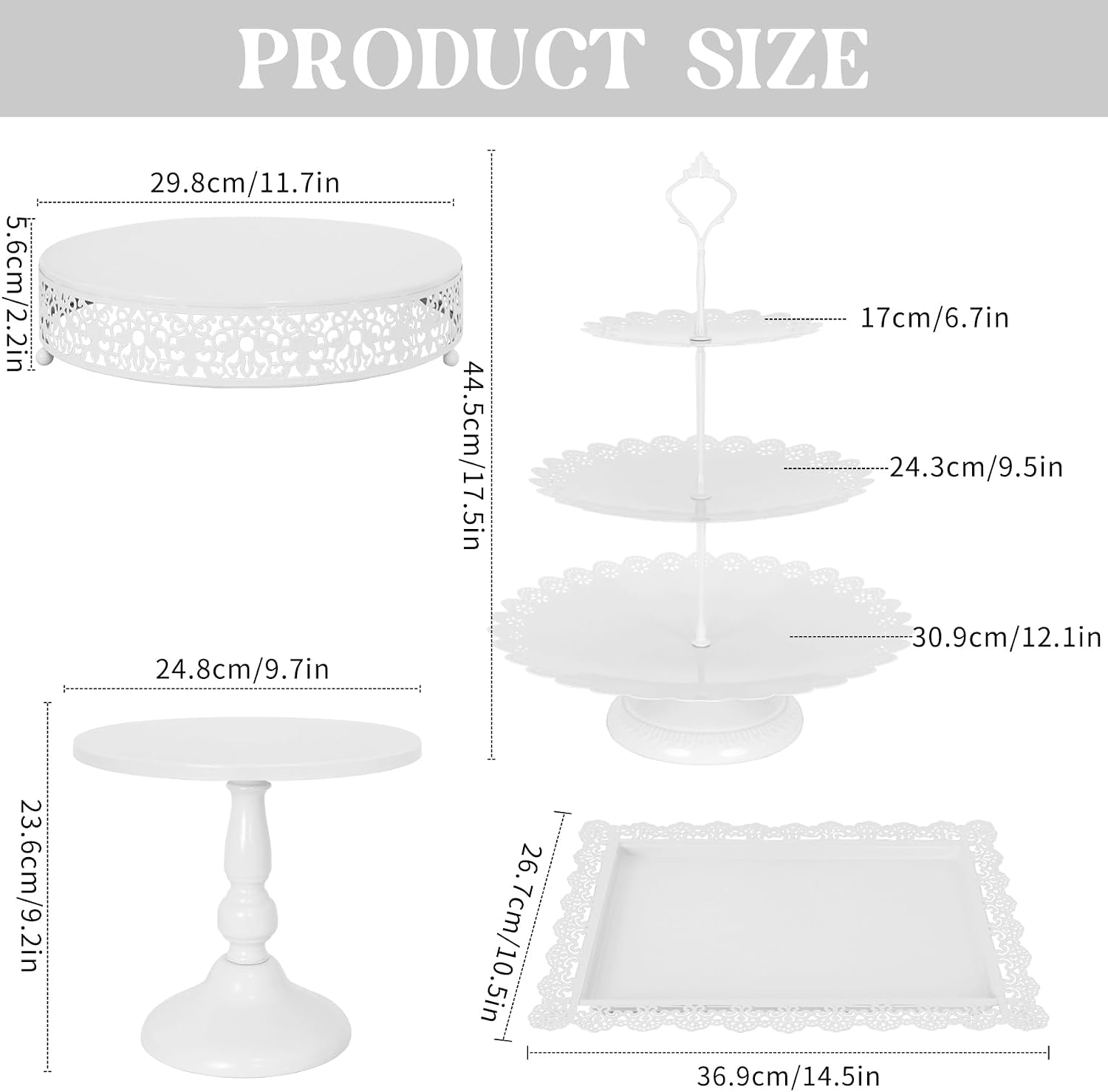 Schwarzes Metall-Desserttisch- – Cupcake Stand Tier Bewertung und Preis