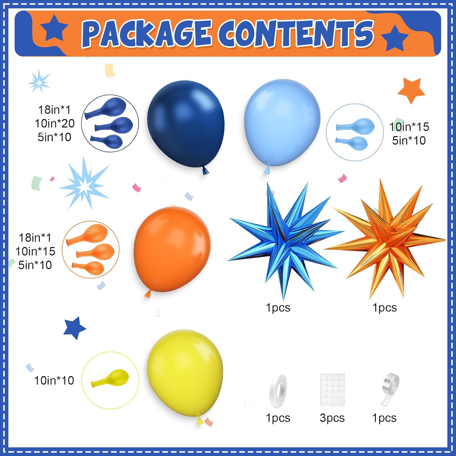 Fantasy-Ballonbogen-Set, orang – Balloon Arch Kit Bewertung und Preis