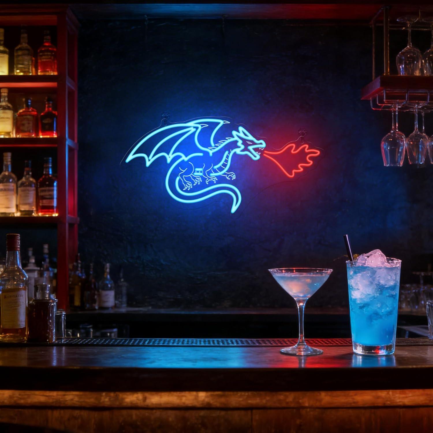 Drachen-Neonschild LED Dimmbar – Neon Sign Party Bewertung und Preis