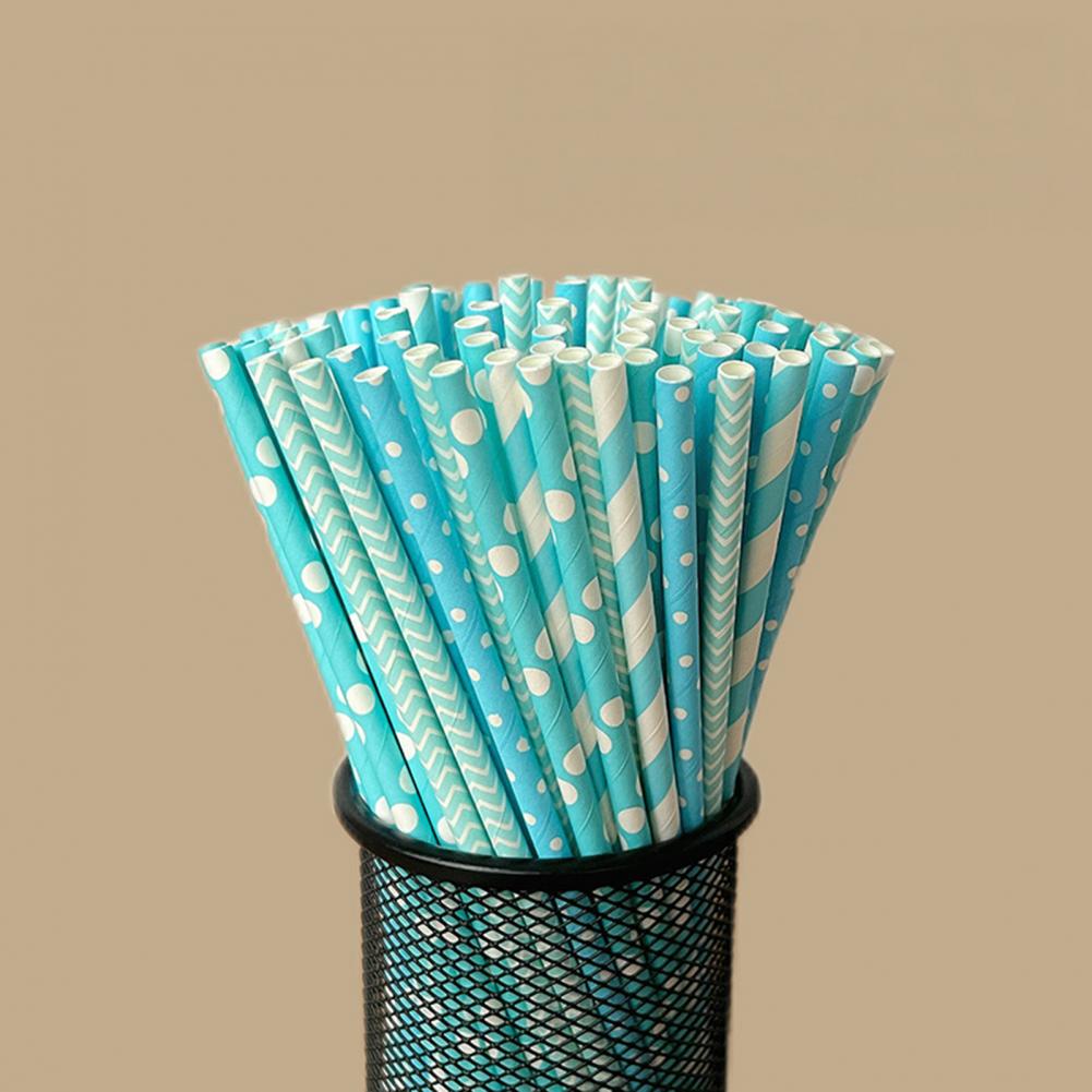 100 Stück bunt gestreifte Einw – Paper Straw Color Bewertung und Preis