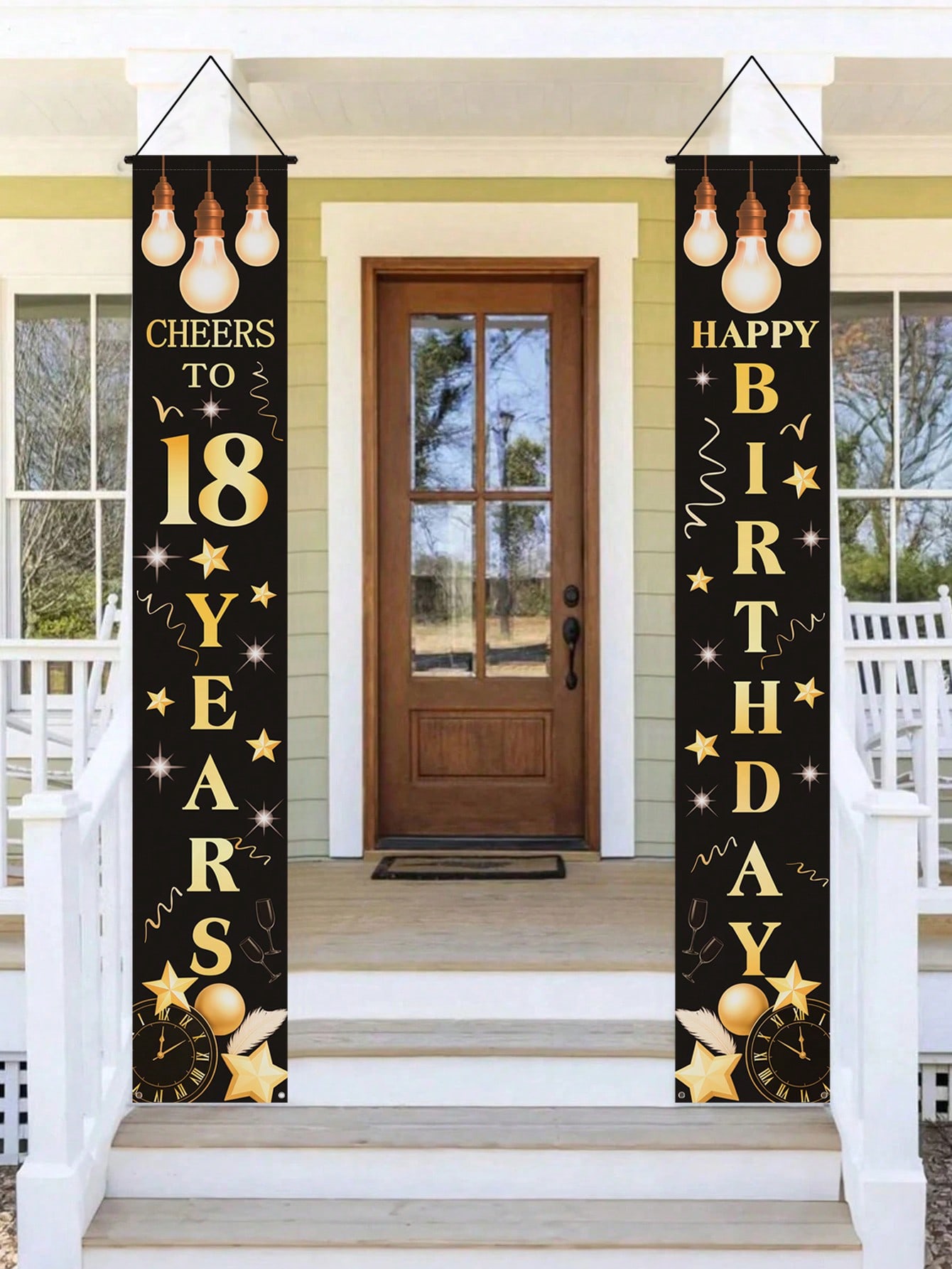 1 Paar Feierbanner zum 18. Geb – Party Banner Gold Bewertung und Preis