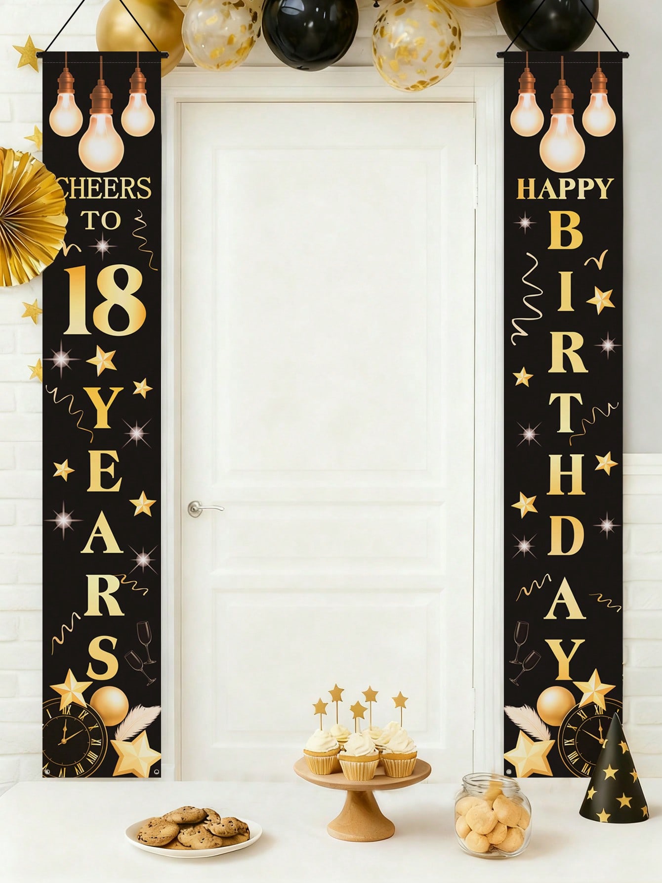 1 Paar Feierbanner zum 18. Geb – Party Banner Gold Bewertung und Preis