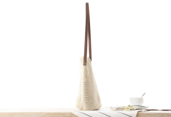 Stroh-Schultertasche Gewebte S – Paper Straw Color Bewertung und Preis