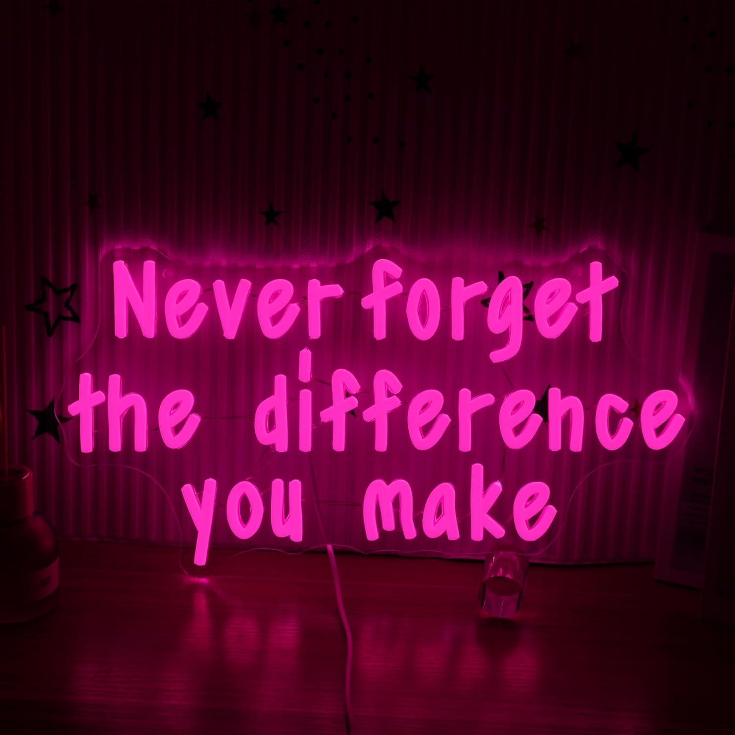 Neonschild „Never Forget The D – Neon Sign Party Bewertung und Preis
