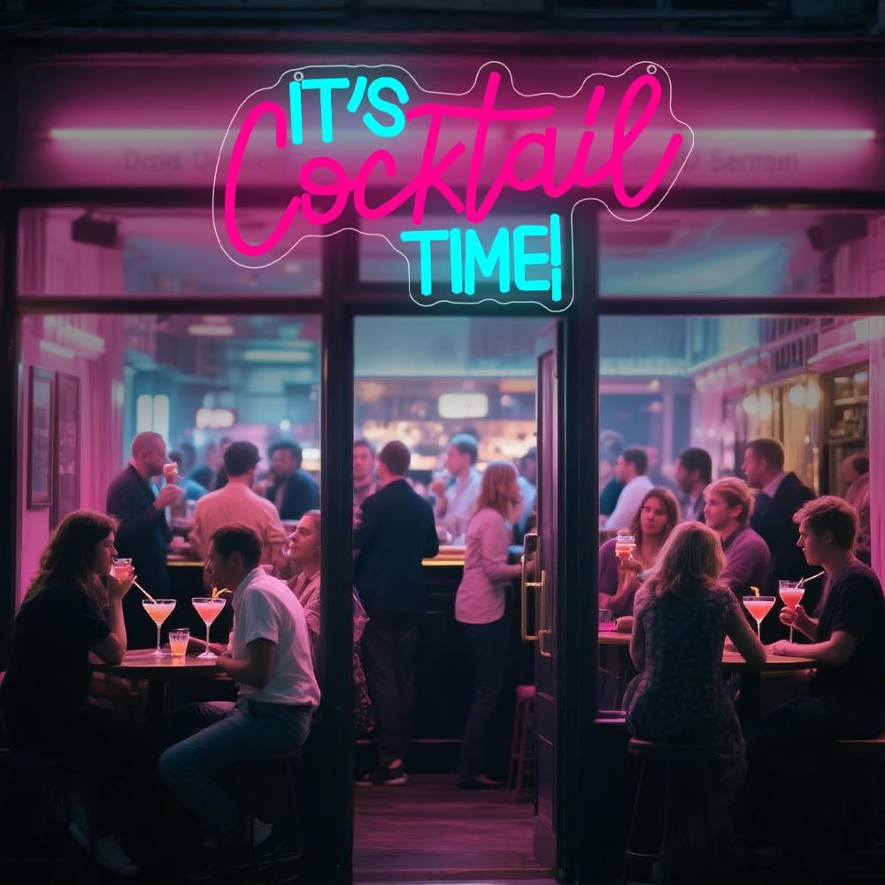 Cocktails Neonschild USB-Betri – Neon Sign Party Bewertung und Preis