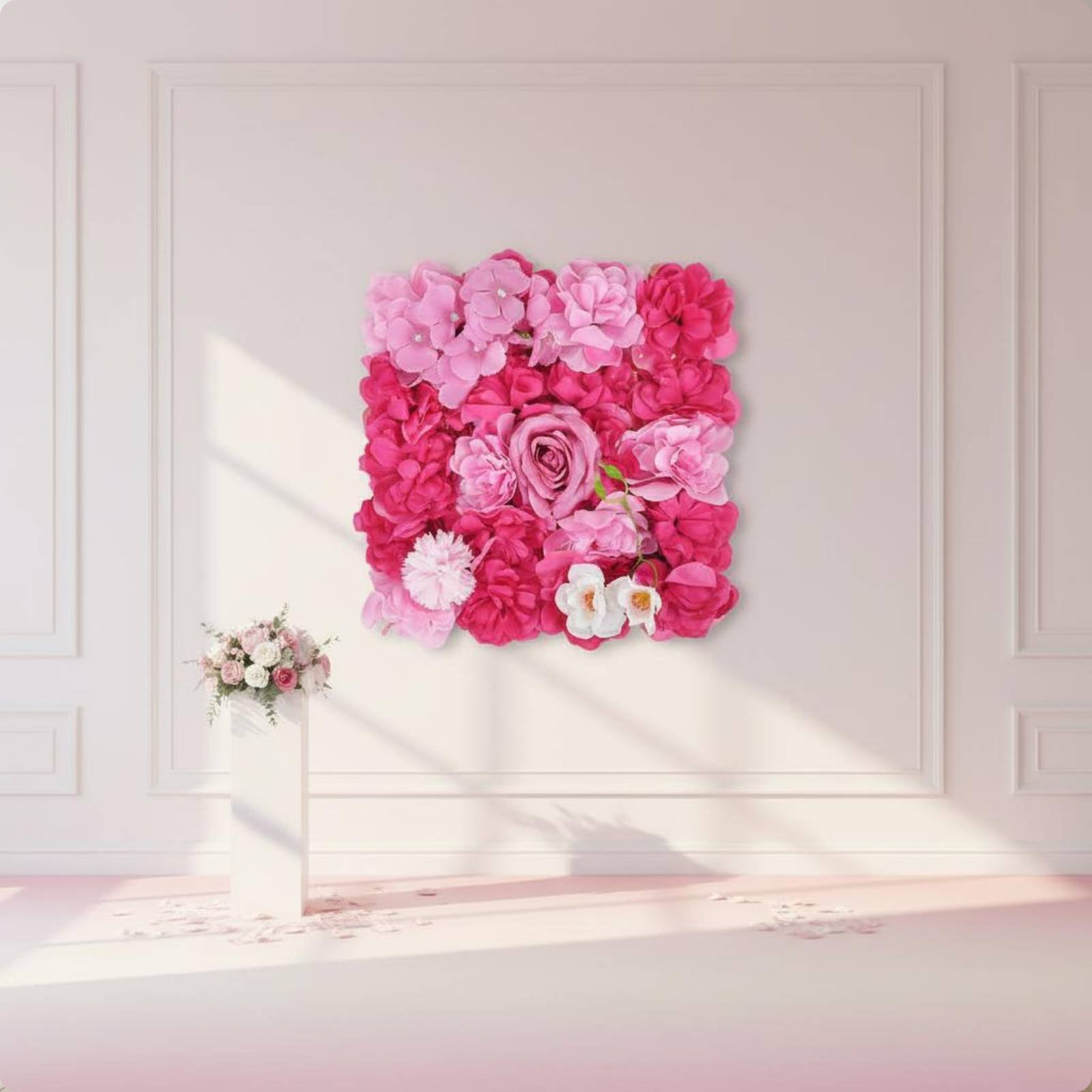 Künstliche Blumenwand-Platte E – Flower Wall Panel Bewertung und Preis