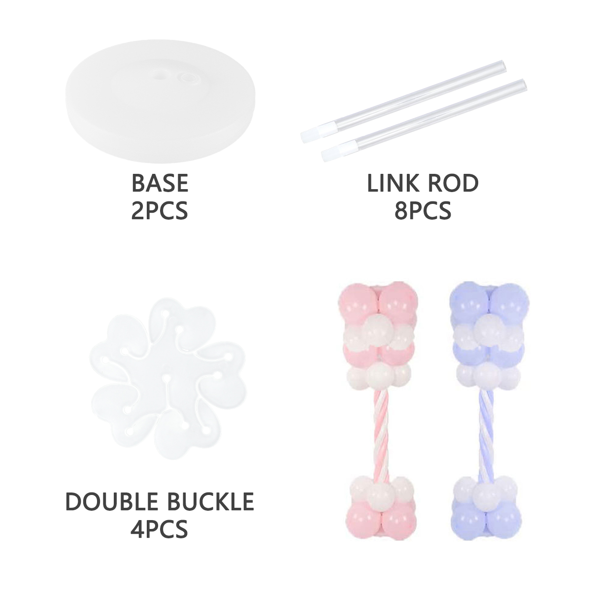 2Sets Ballon-Säulenständer-Kit – Balloon Arch Kit Bewertung und Preis