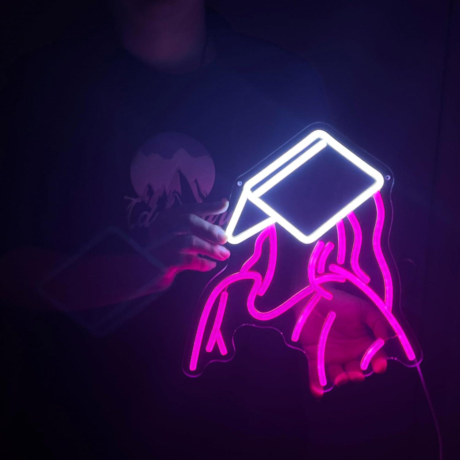 Lesende Mädchen Neon-Schild US – Neon Sign Party Bewertung und Preis