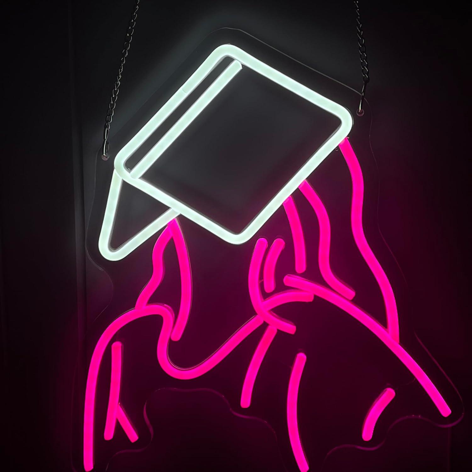 Lesende Mädchen Neon-Schild US – Neon Sign Party Bewertung und Preis