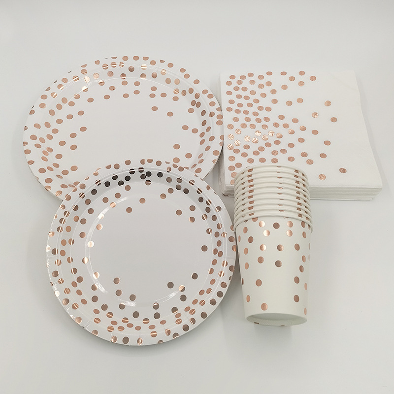 Rose Gold Party Geschirr Kit T – Paper Straw Color Bewertung und Preis