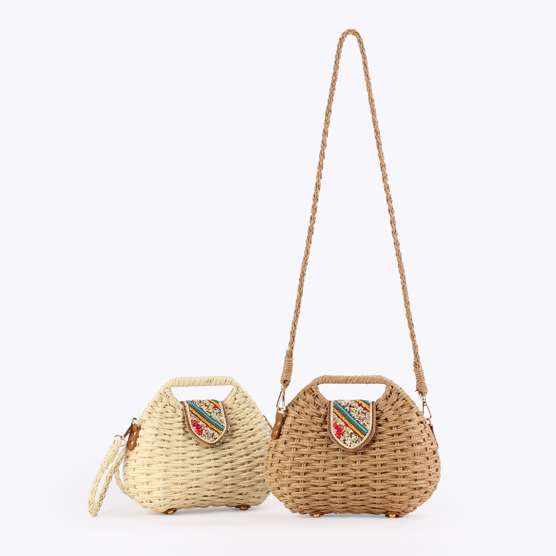 Farbige Perlen Damenhandtasche – Paper Straw Color Bewertung und Preis
