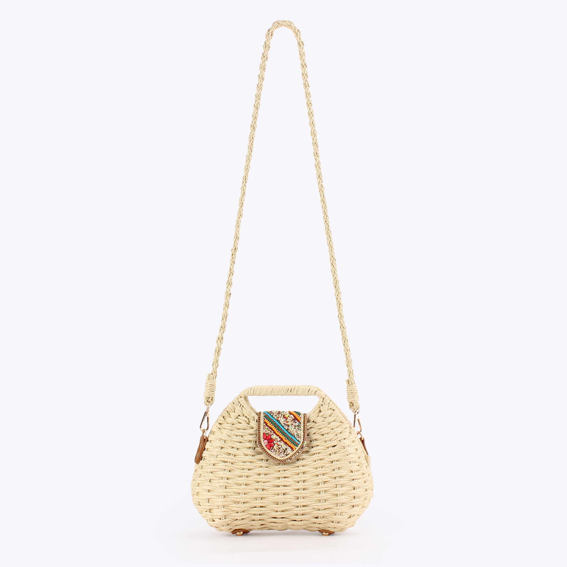 Farbige Perlen Damenhandtasche – Paper Straw Color Bewertung und Preis