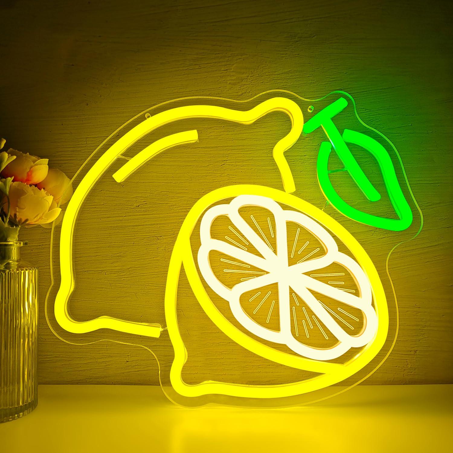 Zitronen-Neon-Schild, dimmbare – Neon Sign Party Bewertung und Preis