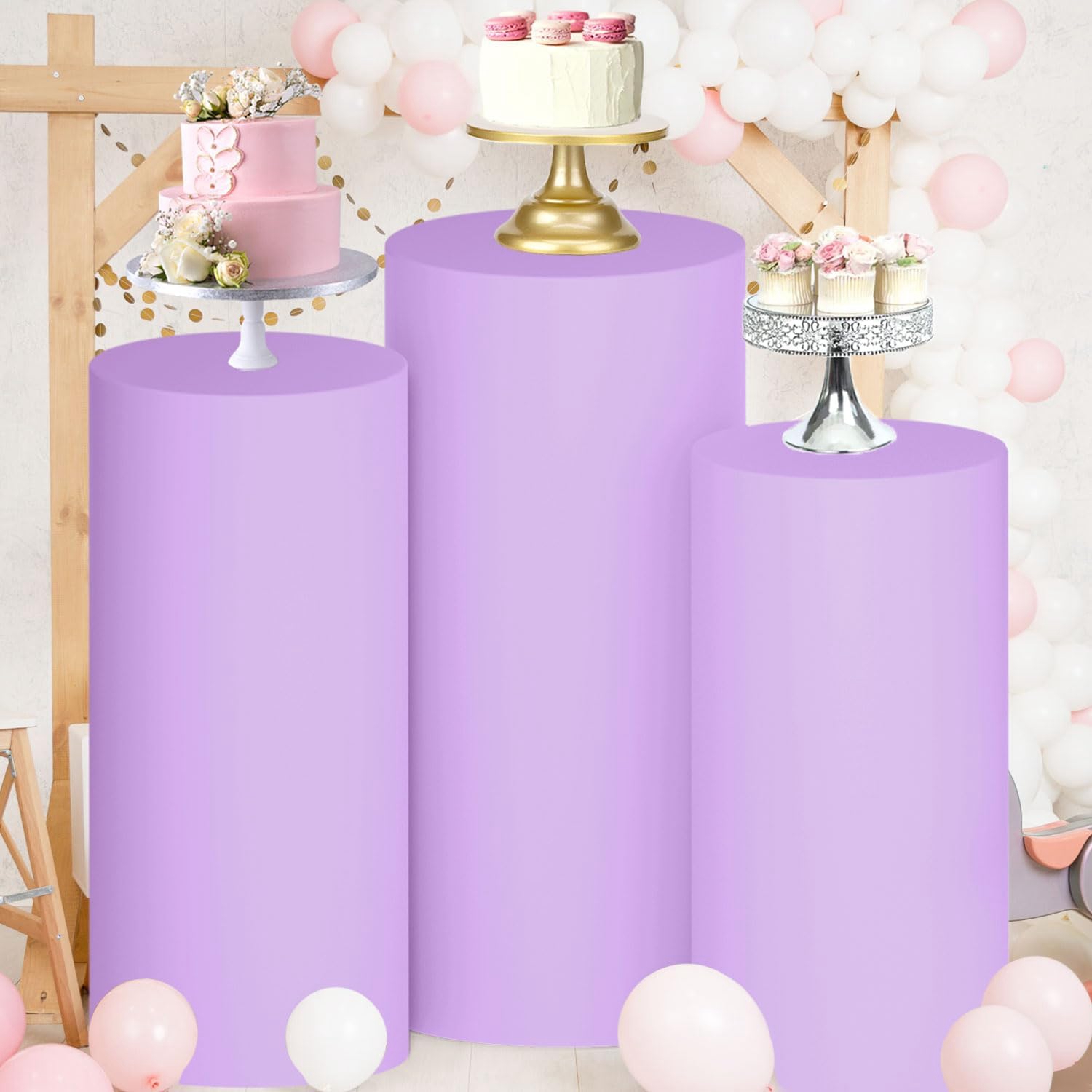 Yeele Lila Zylinder-Ständer-Ab – Dessert Table Backdrop Bewertung und Preis