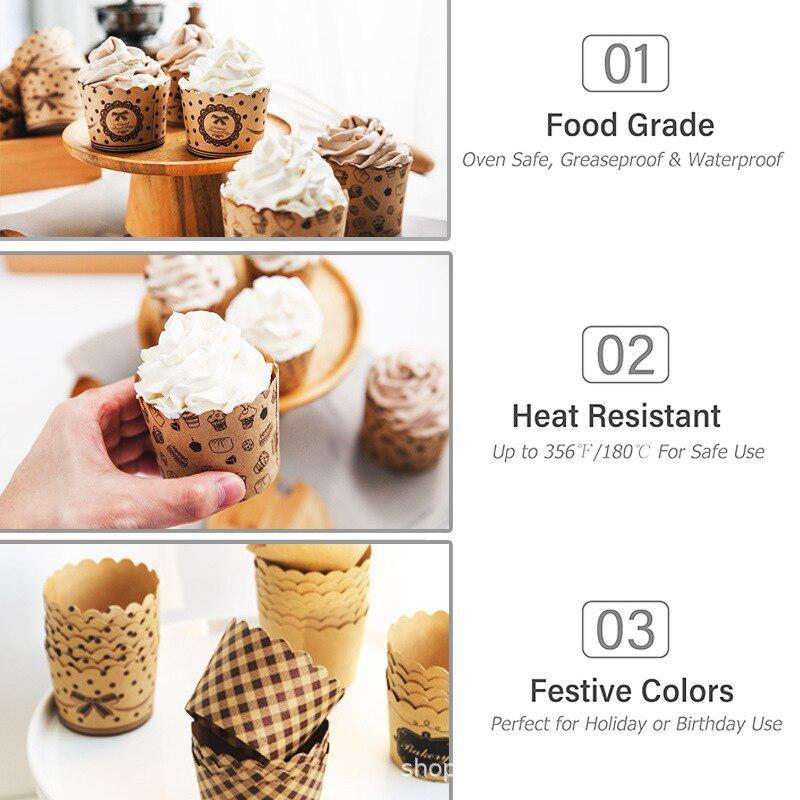 50 Teile/paket Cupcake Pappbec – Plastic Cup 50Pcs Bewertung und Preis