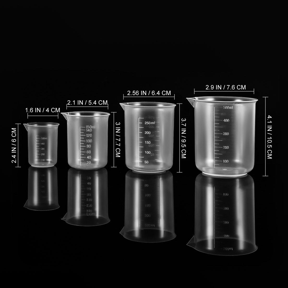 4 stücke 50 ml 150 ml 250 ml 5 – Plastic Cup 50Pcs Bewertung und Preis