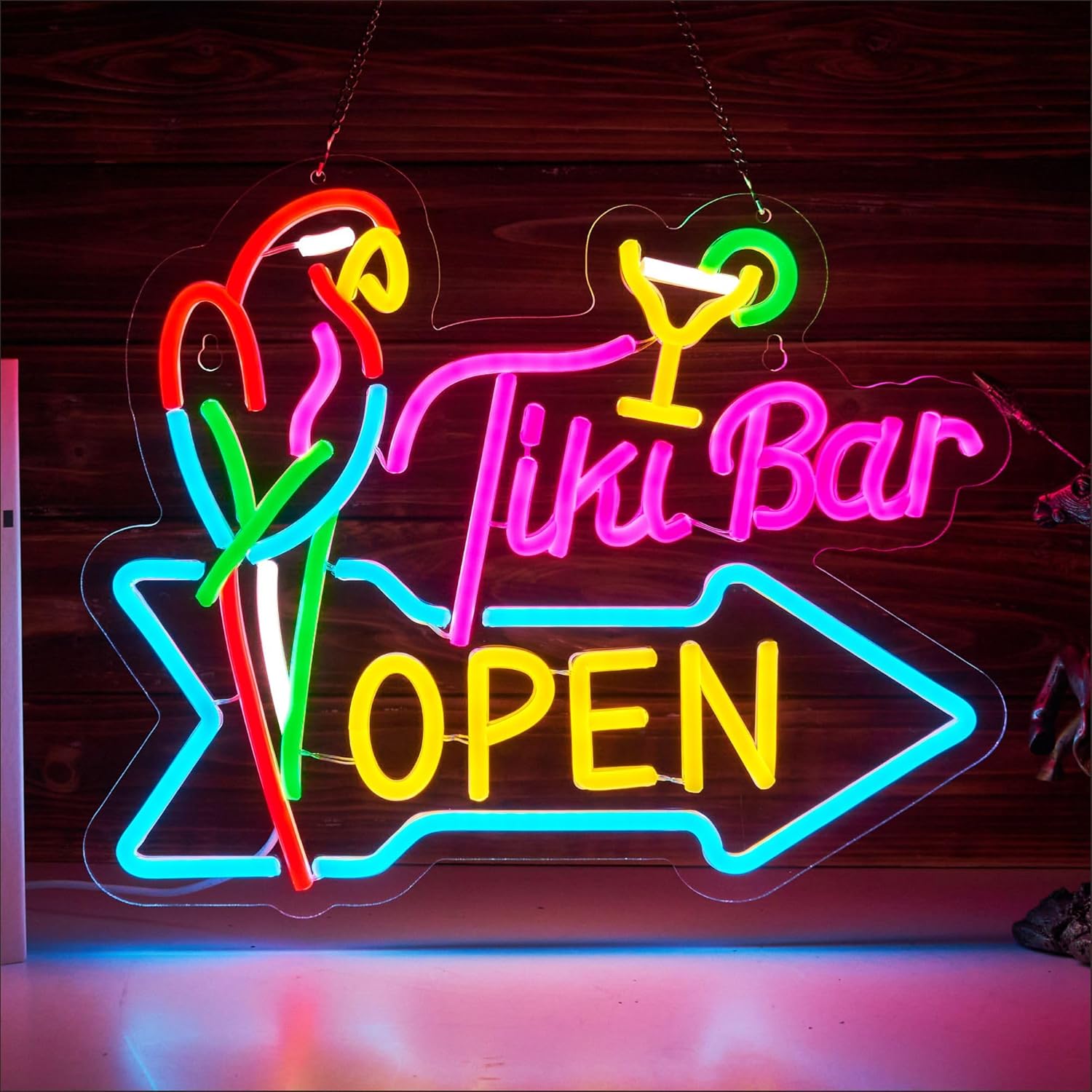 Bar Open Neonschild Geschäfts- – Neon Sign Party Bewertung und Preis
