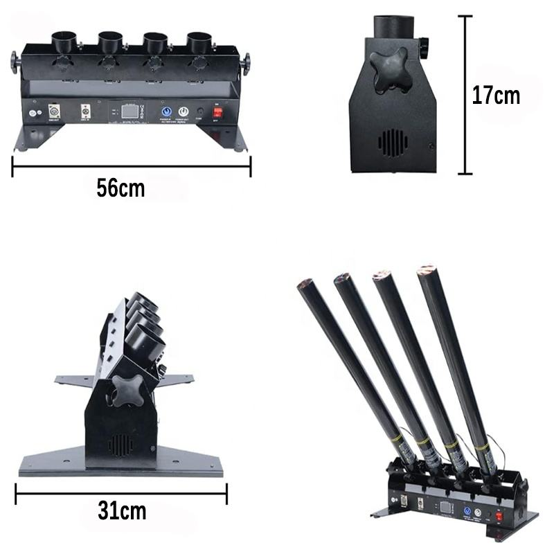 4-Röhren-Elektro-Konfettikanon – Confetti Cannon Tube Bewertung und Preis