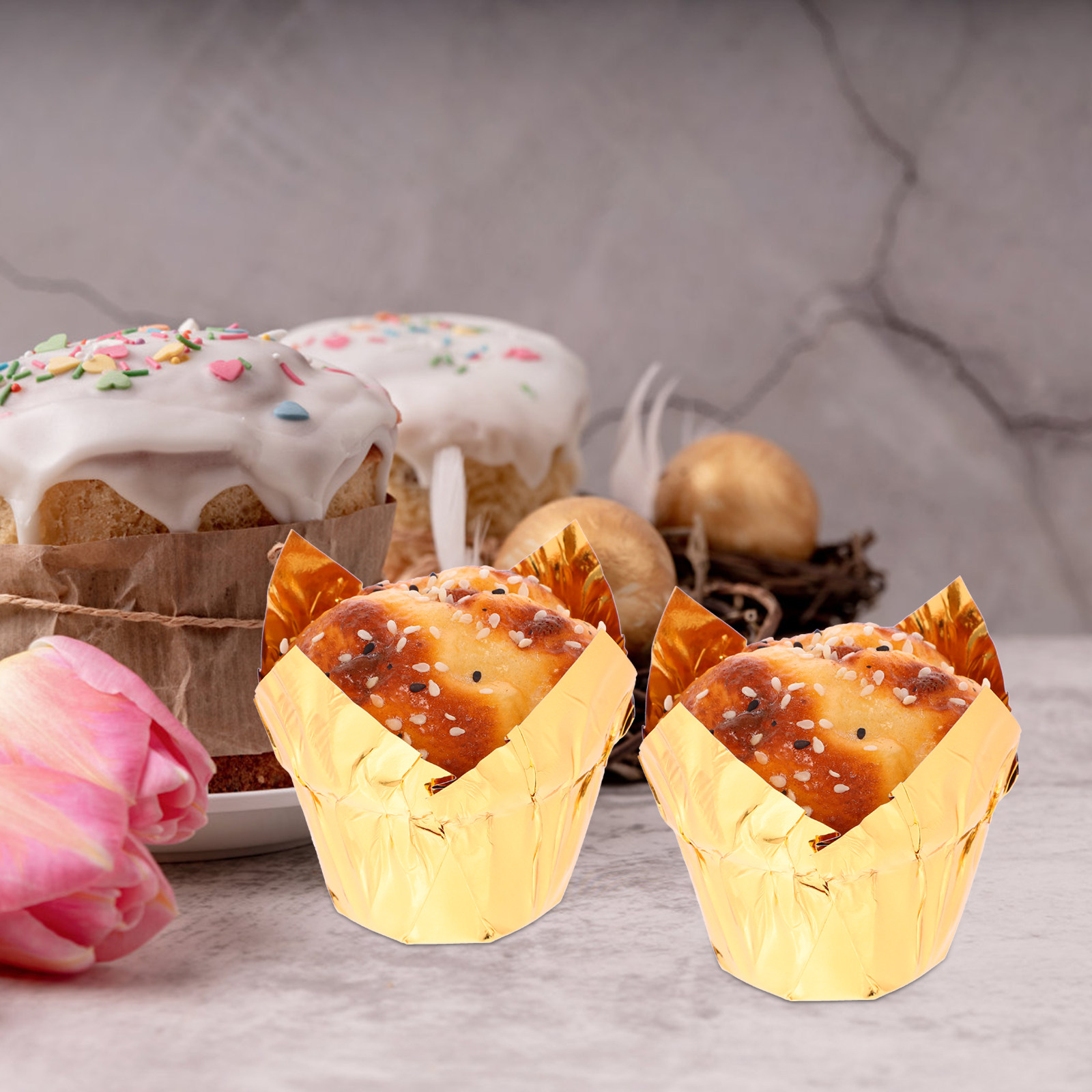 50 Stück Muffin-Förmchen Hitze – Plastic Cup 50Pcs Bewertung und Preis