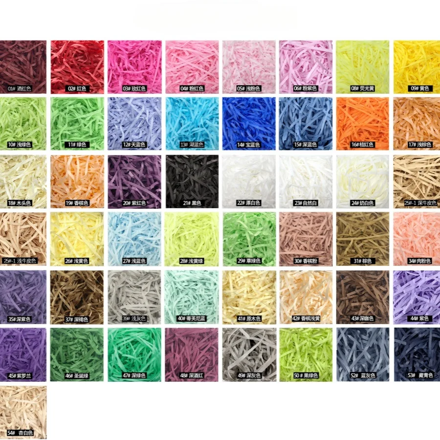 100 g Bast, bunt, geschreddert – Paper Straw Color Bewertung und Preis